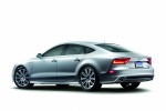 2012 Audi A7 Sportback 3.0T Premium in Ice Silver Metallic - Static Rear Left Three-quarter View